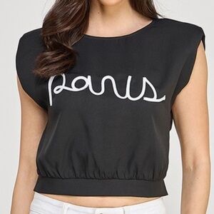 Milk & Honey Paris Waist Length Light Weight Short Sleeve